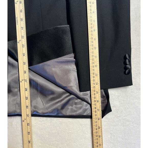Stafford Tuxedo Jacket 40R Mens Black Suit Coat Jacket Only - Picture 11 of 14